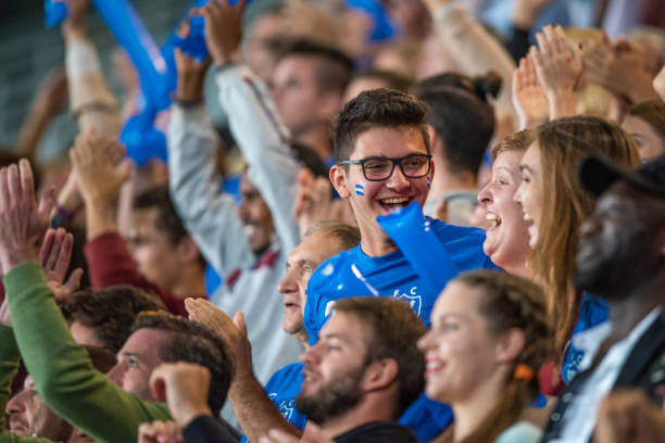 istock Sports fans cheering and celebrating 1127582548