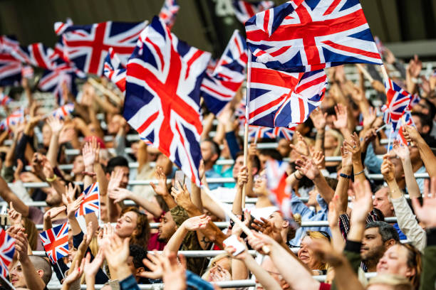 istock Great Britain fans on a stadium 1127582919