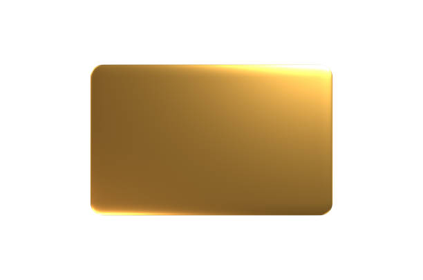 carte de crédit de prime vide - carte gold photos et images de collection