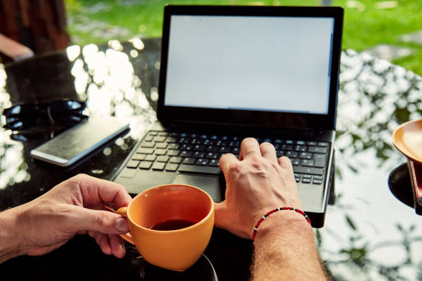 istock Freelancer working on a laptop and vacation. 1127585726