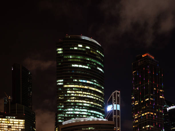 istock skyscrapers in Moscow City district at night 1127590011