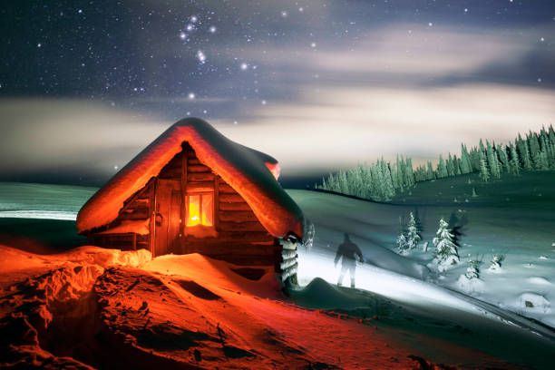 In the alpine zone of high mountains stands an ancient hunting wooden house, where sheep shepherds come in summer, and in winter hunters, tourists and mountain rescuers
