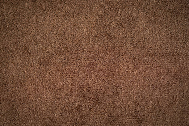 gros plan de tissu brun utilisation de texture et le motif de papier peint ou fond - close to brown wool canvas photos et images de collection