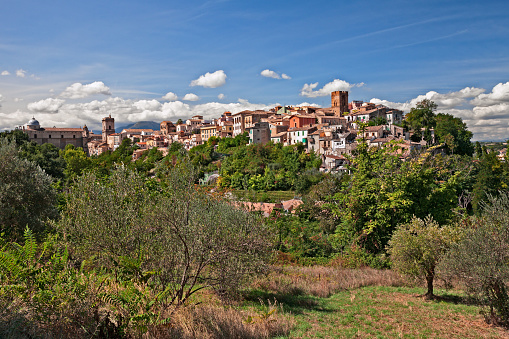 Lanciano, Chieti, Abruzzo, Italy: landscape of the ancient town surrounded by green countryside