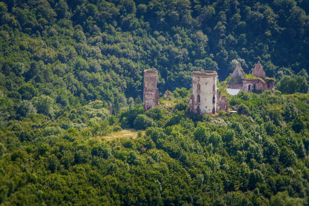 Landscape around ruins of Sklabina castle, Slovakia, Europe.