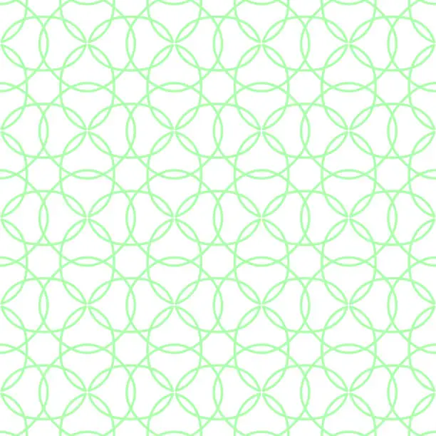 Vector illustration of Seamless abstract background pattern - green wallpaper - vector Illustration