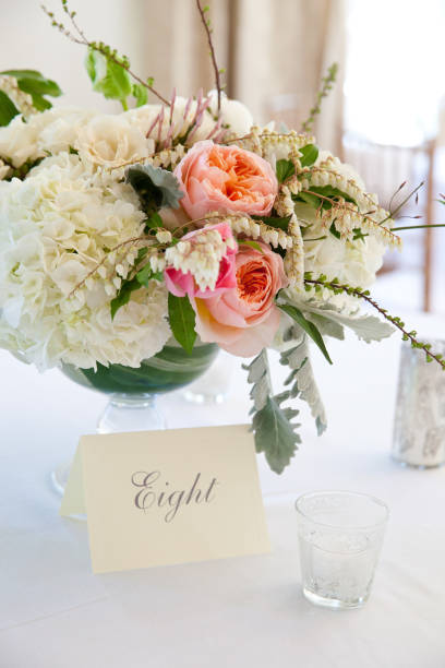 istock bouquet of flowers on a wedding table 1127607509