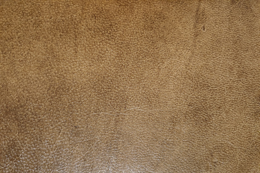 Close-up on a brown leather cover.