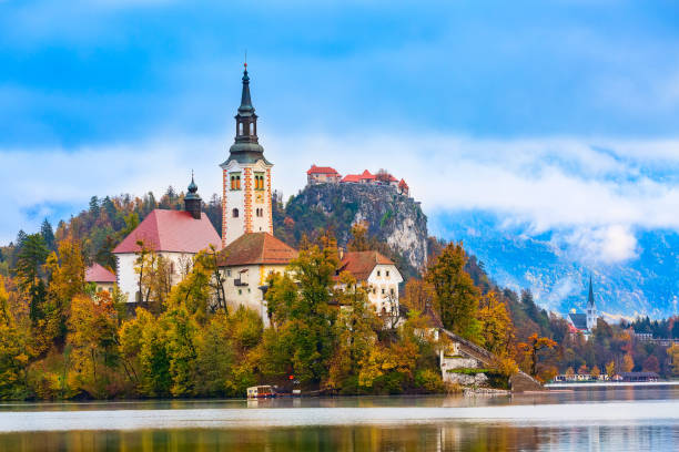 istock Bled, Slovenia view with church 1127610925