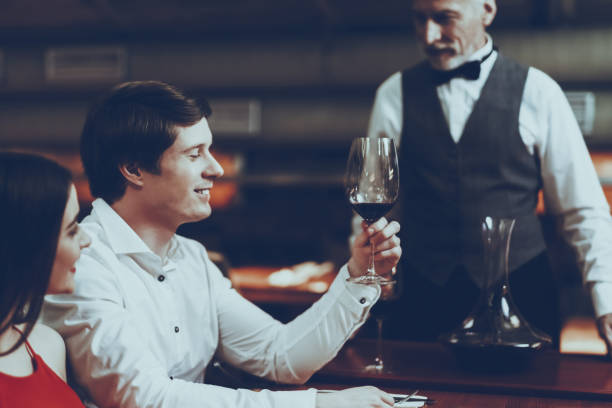 istock Young Couple is Resting in Restaurant 1127610948