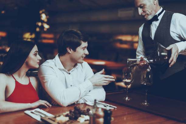 istock Young Couple is Resting in Restaurant 1127610951