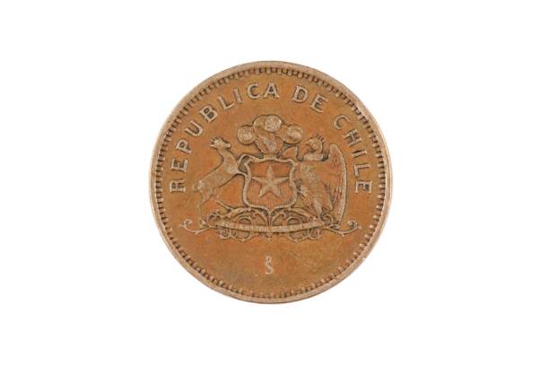 istock A Chilean one hundred peso coin isolated on a white background 1127614728