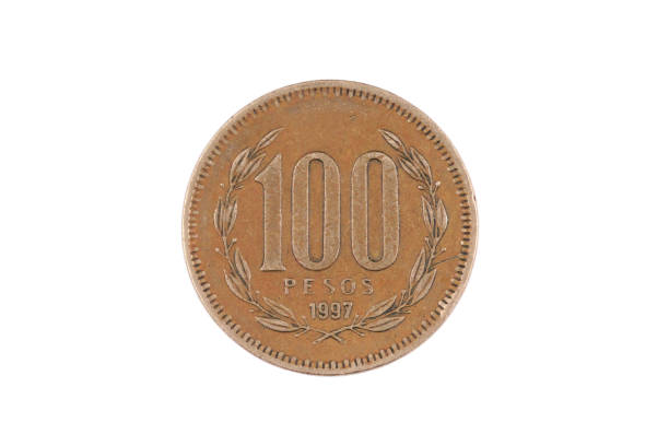 istock A Chilean one hundred peso coin isolated on a white background 1127614730