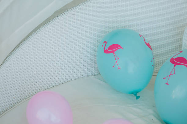 istock flamingo coral inflatable holiday balls pool summer 1127615910