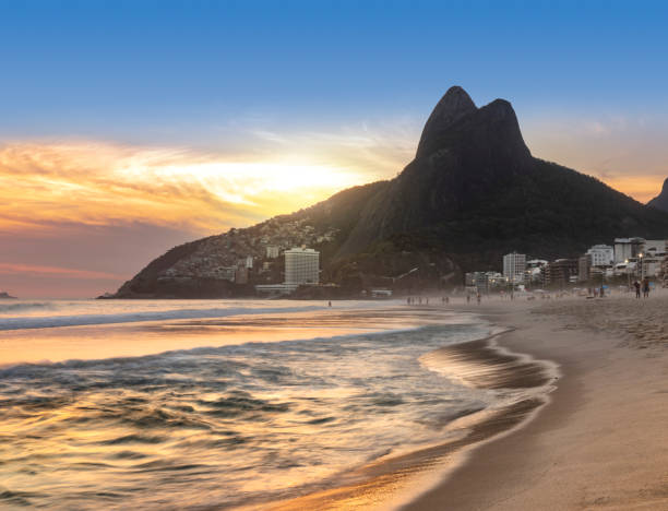 istock Rio de Janeiro Brazil Ipanema beach at sunset 1127617477