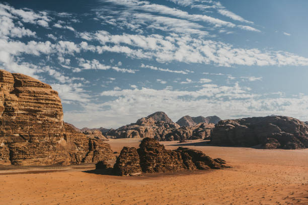istock Scenic view of Wadi Rum desert 1127620352
