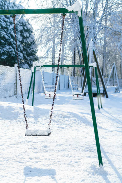 istock Childre’s play park in the snow 1127620550