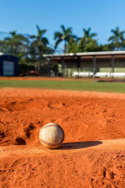 treino de beisebol - baseball dugout baseball diamond practicing - fotografias e filmes do acervo