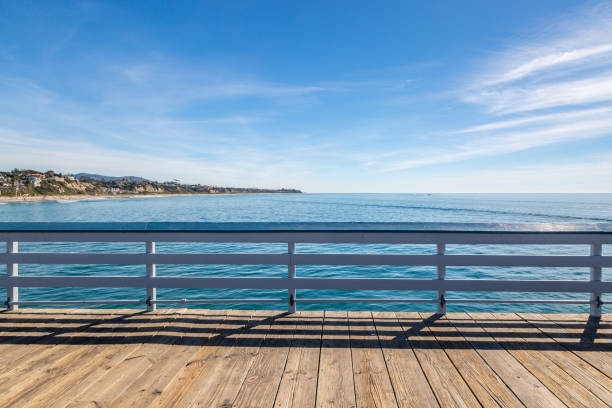 Looking out over the ocean from San Clemente Pier, California