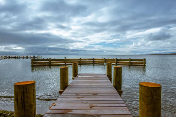 istock A view on Lake Geneva, with seagulls on a jetty. 1127625252