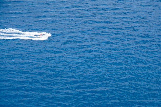 istock Seascape, water surface and nautical vessel. 1127625292