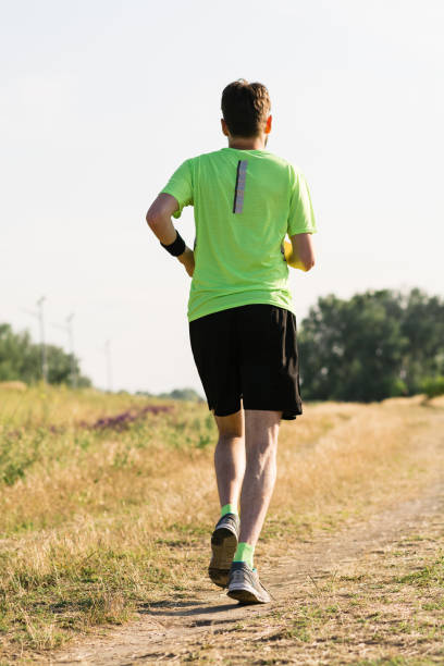 istock Fitness young man running on morning 1127634645