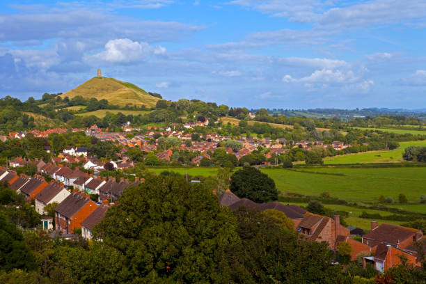 Glastonbury Tor in Somerset, UK