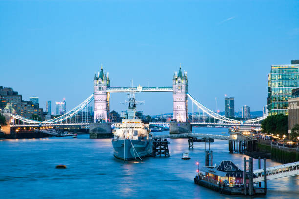 istock tower bridge at night, London, UK 1127637055