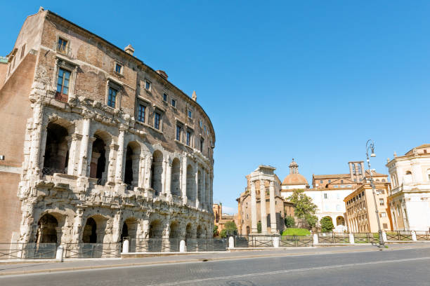 Theatre of Marcellus (Teatro di Marcello), ancient Roman theatre, now a place for summer concerts in Rome, Italy