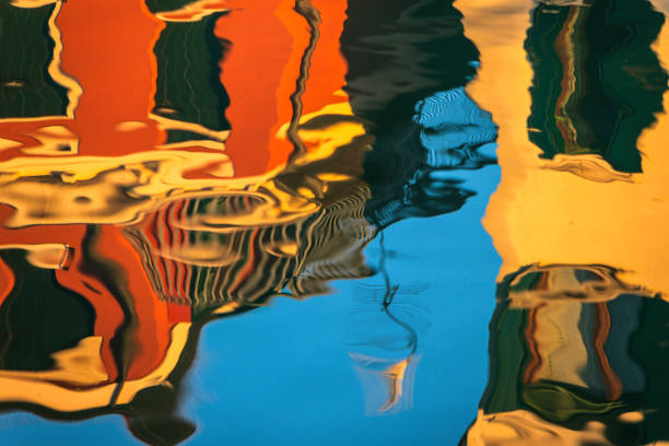 Chioggia -colored reflections on the water