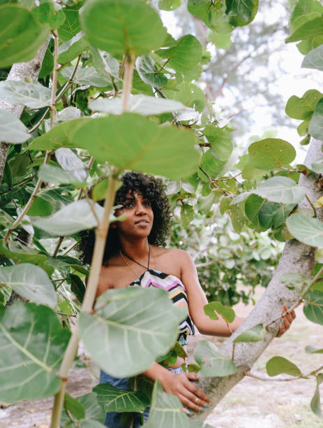 istock Natural girl in nature 1127651531