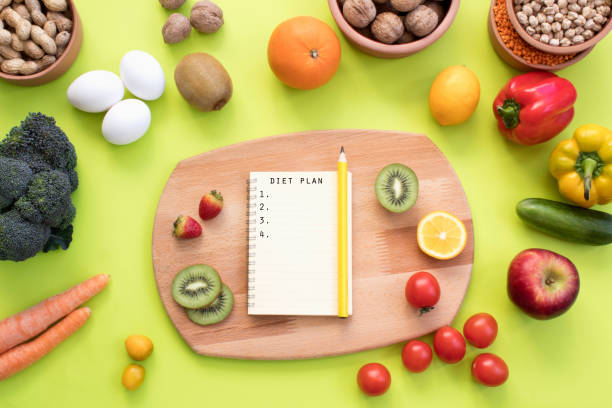 istock Healthy food and planing for diet 1127656081
