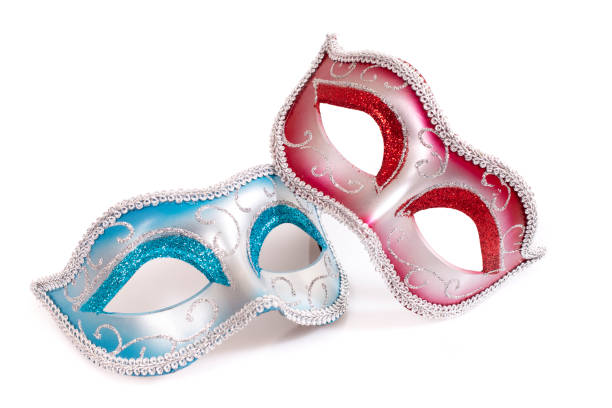 istock blue and red venetian masks 1127656125
