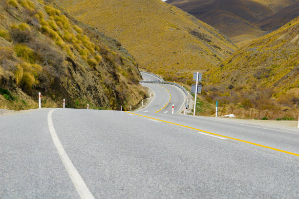 istock Winding road through South Island mountains 1127657802