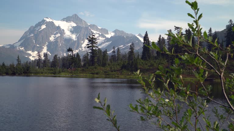 Mt. Shuksan and Picture Lake, Washington State, 4K, UHD