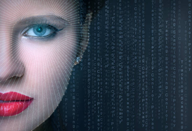 istock Scanning portrait of half face 1127677346