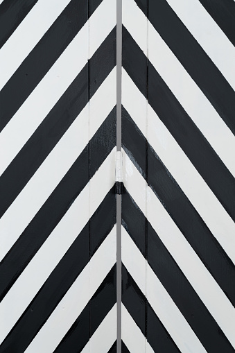 Diy black and white chevron partition / pattern concept / background texture