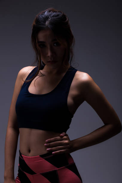istock Fitness woman exercise boxing weight punch 1127683197