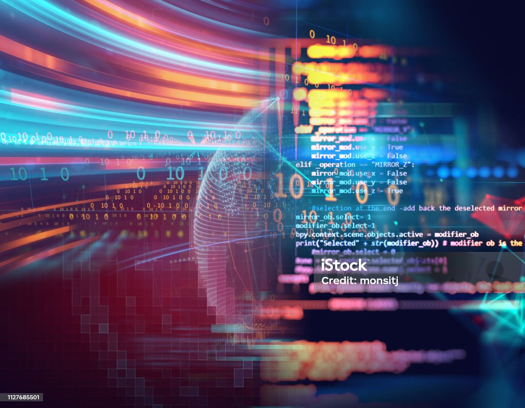 Programming Code Abstract Technology Background Of Software Developer ...