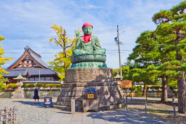 Buddha Statues in Zenkoji temple Nagano, Japan - October 23, 2018 : Buddha Statues in Zenkoji temple, the temple is one of the most important and popular temples in Japan. It was founded in the 7th century. heian period stock pictures, royalty-free photos & images