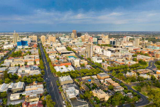 Veduta aerea di Adelaide in Australia - foto stock