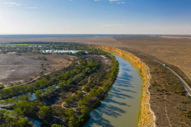 istock Aerial view of Murray River in South Australia 1127688343