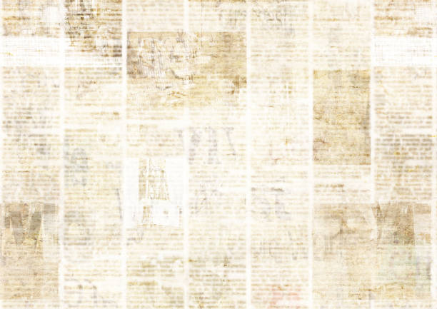 istock Newspaper with old grunge vintage unreadable paper texture background 1127688666