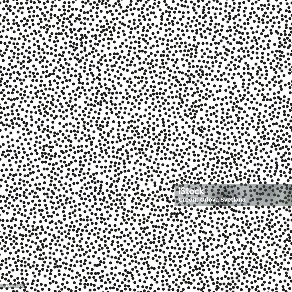 Pointillism Pattern Point Pointillism High Density Seamless Dots Pattern Abstract Monochrome ...