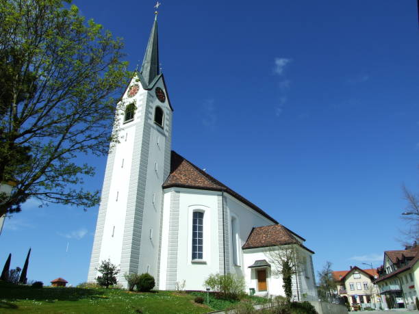 istock Church on the hill in St. Gallen 1127696698