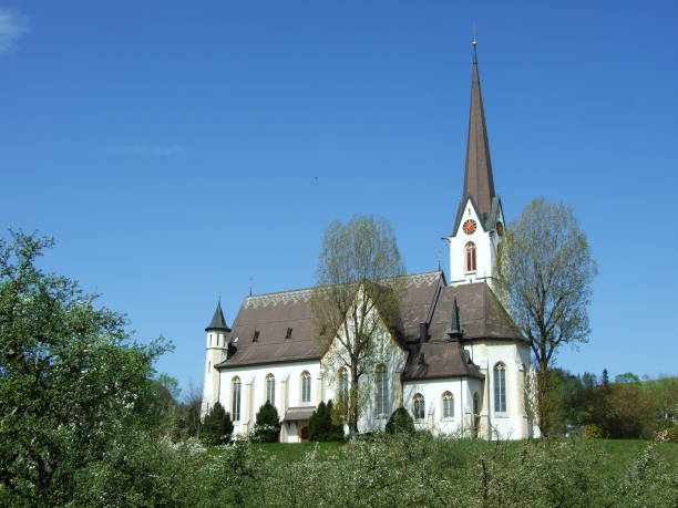 istock Church on the hill in St. Gallen 1127696700