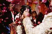 Indian wedding ceremony, Garland or Jai mala ceremony