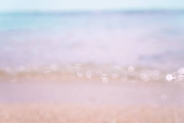 istock Blur Beach in summer with sun light and bokeh abstract  background. 1127705484