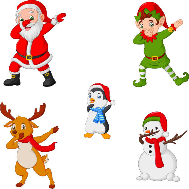 Ilustración de Baile Navidad Dibujos Animados De Santa Claus Elfos Renos  Pingüino Y Muñeco De Nieve y más Vectores Libres de Derechos de Bailar -  iStock