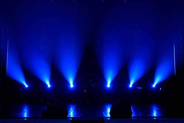 istock Concert light show, colorful lights in a concert stage 1127718122